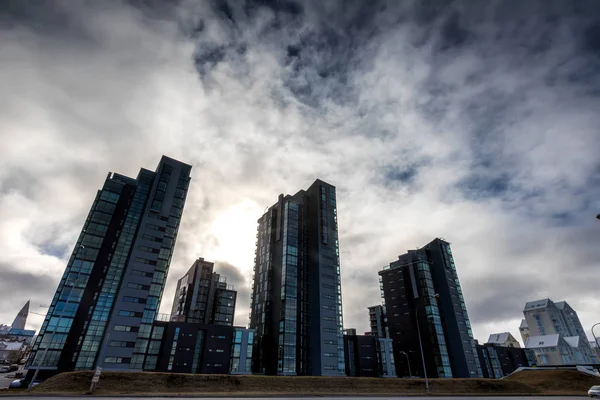 Modern buildings  in Reykjavik capital city of Iceland — Stock Photo, Image