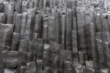 Bazalt Coulmn oluşumları, Reynisfjara Beach, İzlanda