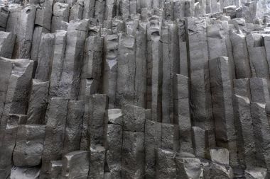 Basalt Coulmn Formations at Reynisfjara Beach, Iceland clipart
