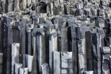 Bazalt Coulmn oluşumları, Reynisfjara Beach, İzlanda