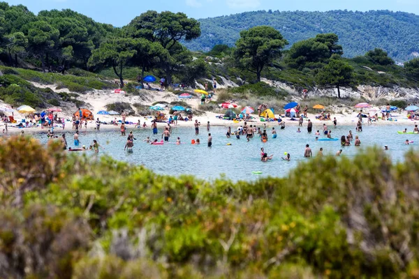 Stranden Karidi i Vourvourou i Chalkidiki — Stockfoto