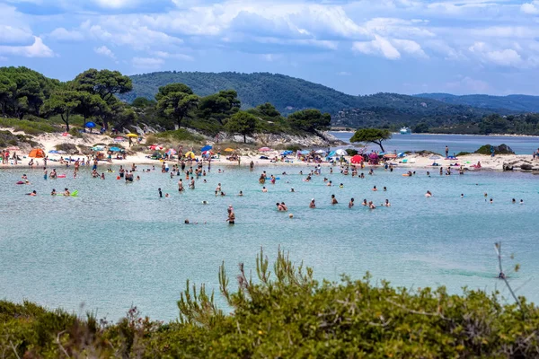 Stranden Karidi i Vourvourou i Chalkidiki — Stockfoto