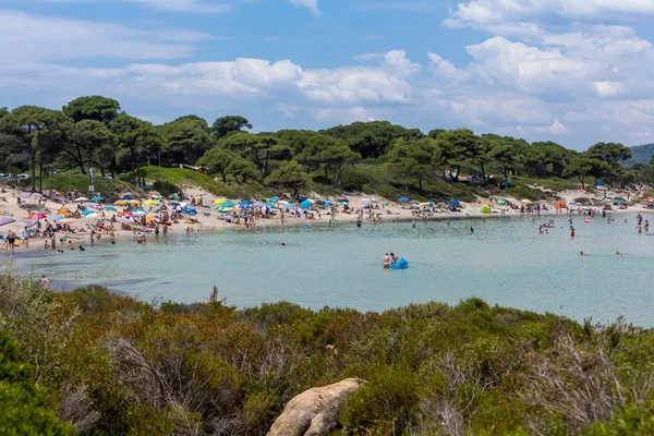 Karidi pláže ve Vourvourou Chalkidiki — Stock fotografie