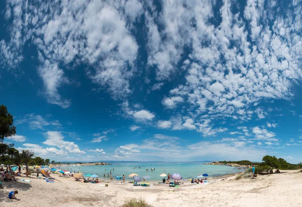 Karidi plaży Vourvourou Chalkidiki — Zdjęcie stockowe