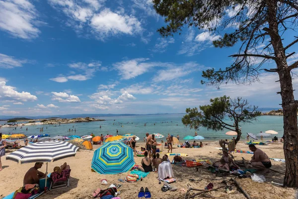 Stranden Karidi i Vourvourou i Chalkidiki — Stockfoto