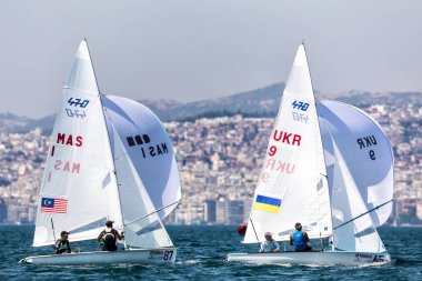  Sporcular Yatlar eylem sırasında 