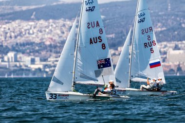  Sporcular Yatlar eylem sırasında 