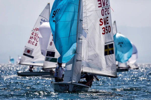  Sporcular Yatlar eylem sırasında 