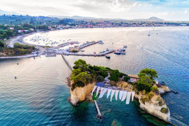 Hava bidge, Zakynthos küçük ada manzaralı Agios Sostis, 