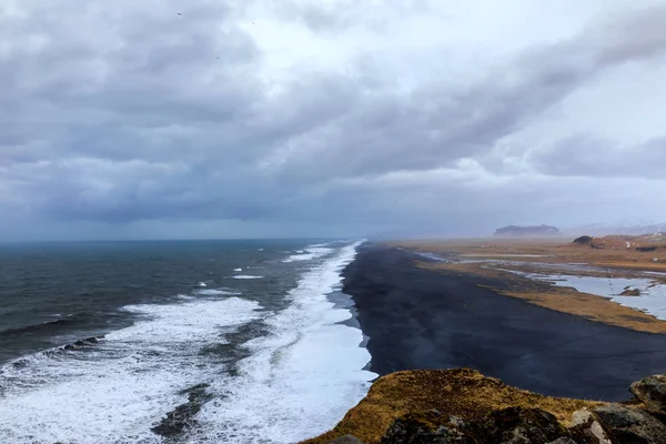 冰岛维克黑沙海滩 — 图库照片