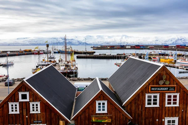 フーサヴィーク、アイスランドの歴史的な町 — ストック写真