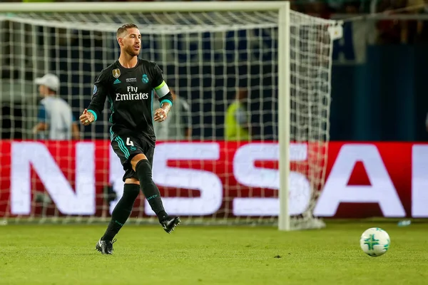 REAL MADRID V MANCHESTER UNITED: UEFA SUPER CUP — Stock Photo, Image