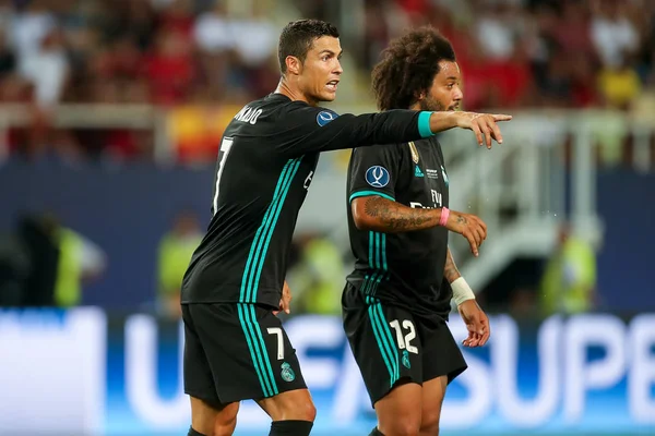 REAL MADRID V MANCHESTER UNITED: UEFA SUPER CUP — Stok Foto