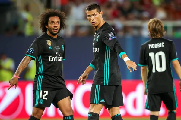 Real Madrid gegen Manchester United: Uefa-Supercup — Stockfoto