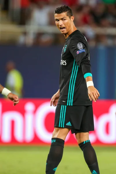 Real Madrid gegen Manchester United: Uefa-Supercup — Stockfoto