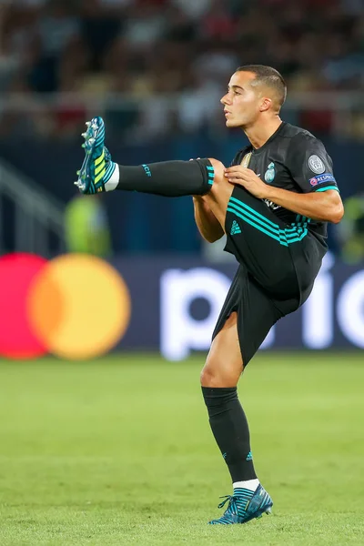 Real Madrid gegen Manchester United: Uefa-Supercup — Stockfoto