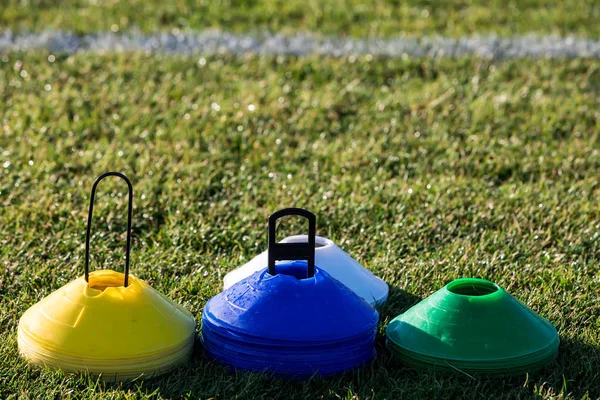 サッカー (フットボール) のトレーニング機器 — ストック写真
