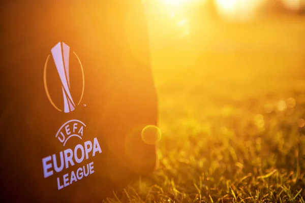 Logo de la UEFA Europa League en la bolsa — Foto de Stock