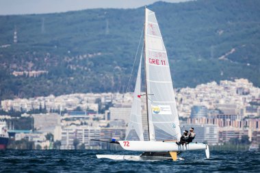Sporcular Yatlar eylem sırasında 