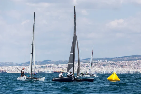 Sporcular Yatlar eylem sırasında 