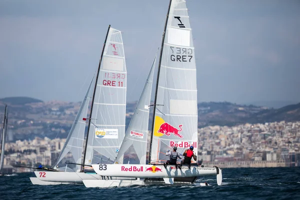 Sporcular Yatlar eylem sırasında 