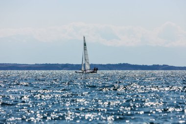 Sporcular Yatlar eylem sırasında 