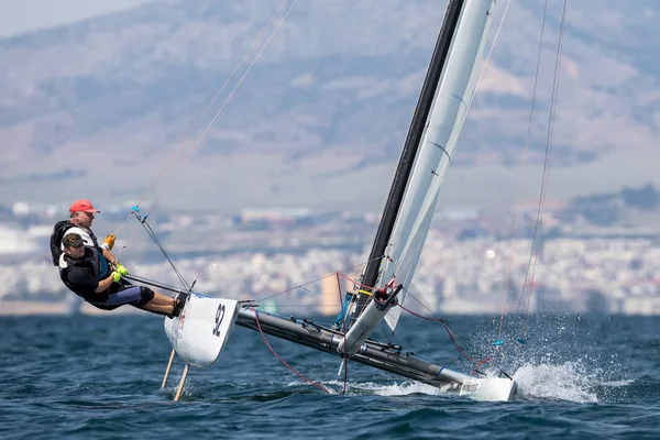 Sporcular Yatlar eylem sırasında 