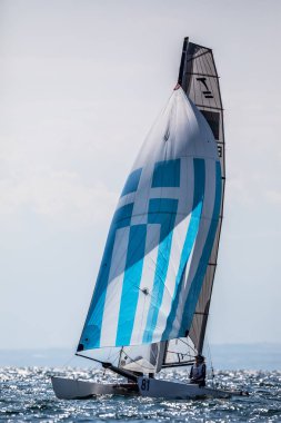 Sporcular Yatlar eylem sırasında 