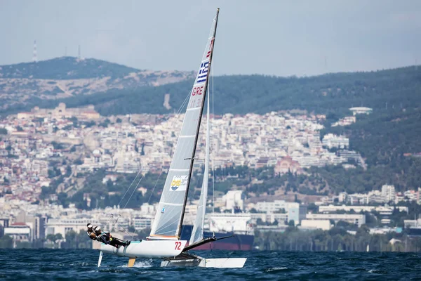 Sporcular Yatlar eylem sırasında 