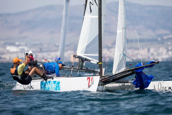 Sporcular Yatlar eylem sırasında 