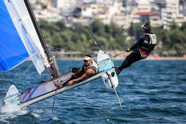 Sporcular Yatlar eylem sırasında 