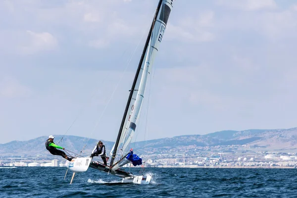 Sporcular Yatlar eylem sırasında 