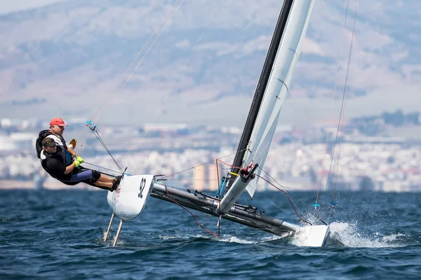 Sporcular Yatlar eylem sırasında 