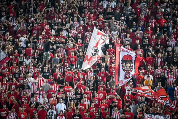 UEFA Champions League game between Olympiacos vs Sporting CP at — Stock Photo, Image