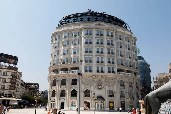 Centro de la ciudad de Skopje, ARYM — Foto de Stock