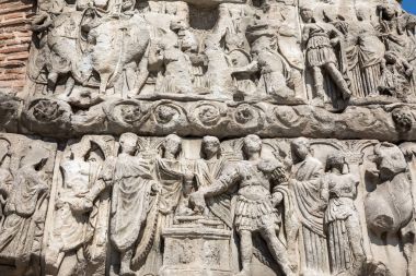 Ayrıntılar Galerius'un Arch, ph tasvir Thessaloniki, Yunanistan