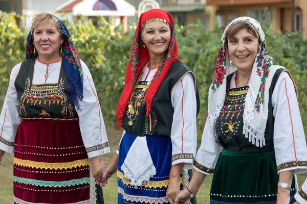 Grup performans gösteren Yunan folklor dans