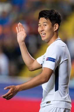 Apoel Vs Tottenham Hotspur arasında Şampiyonlar Ligi oyunu