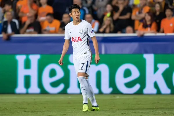 Pertandingan Liga Champions antara APOEL VS Tottenham Hotspur — Stok Foto