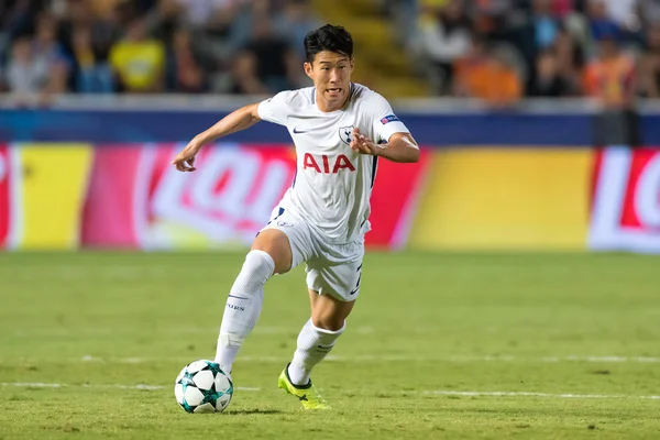 Pertandingan Liga Champions antara APOEL VS Tottenham Hotspur — Stok Foto