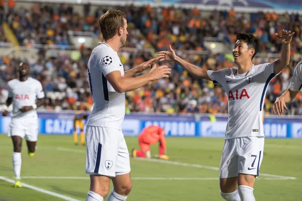 Pertandingan Liga Champions antara APOEL VS Tottenham Hotspur — Stok Foto