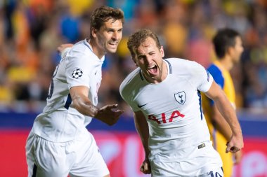 Apoel Vs Tottenham Hotspur arasında Şampiyonlar Ligi oyunu