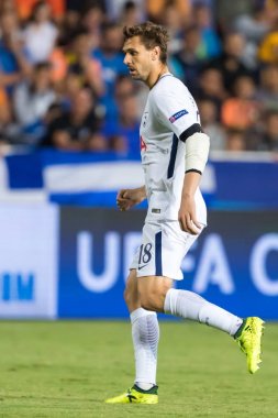 Apoel Vs Tottenham Hotspur arasında Şampiyonlar Ligi oyunu