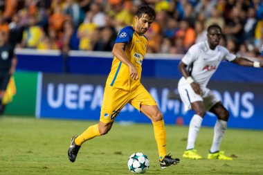 Apoel Vs Tottenham Hotspur arasında Şampiyonlar Ligi oyunu