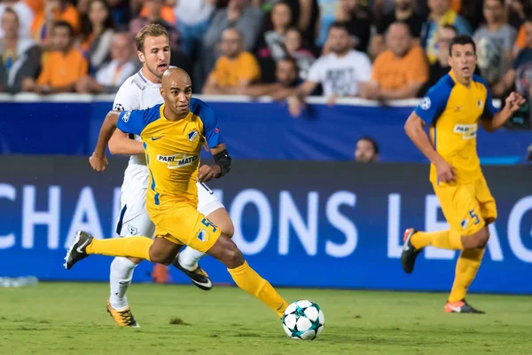 Champions League gra między Apoel Vs Tottenham Hotspur — Zdjęcie stockowe