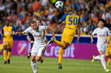 Apoel Vs Tottenham Hotspur arasında Şampiyonlar Ligi oyunu