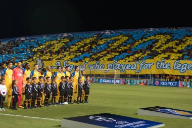 Apoel Vs Tottenham Hotspur arasında Şampiyonlar Ligi oyunu