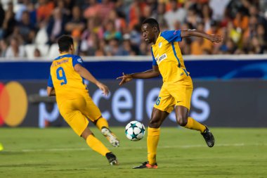 Apoel Vs Tottenham Hotspur arasında Şampiyonlar Ligi oyunu