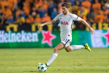 Apoel Vs Tottenham Hotspur arasında Şampiyonlar Ligi oyunu