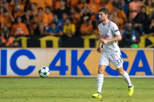 Apoel Vs Tottenham Hotspur arasında Şampiyonlar Ligi oyunu
